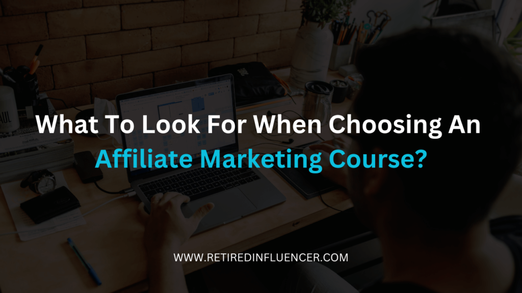 what look for wh investing in affiliate courses