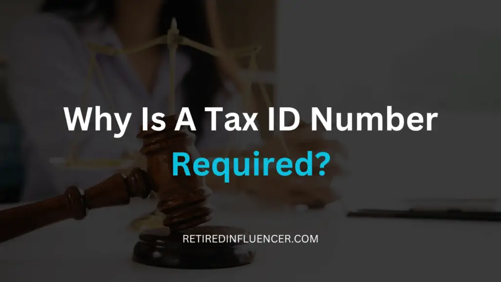 when is tax ID required for affiliate marketing