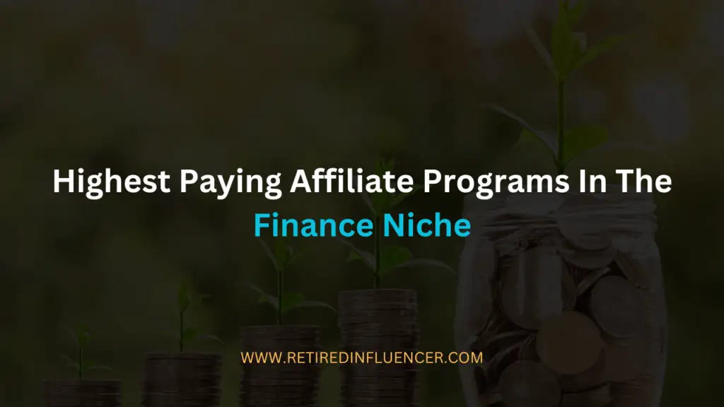 highest paying affiliate programs in the finance niche