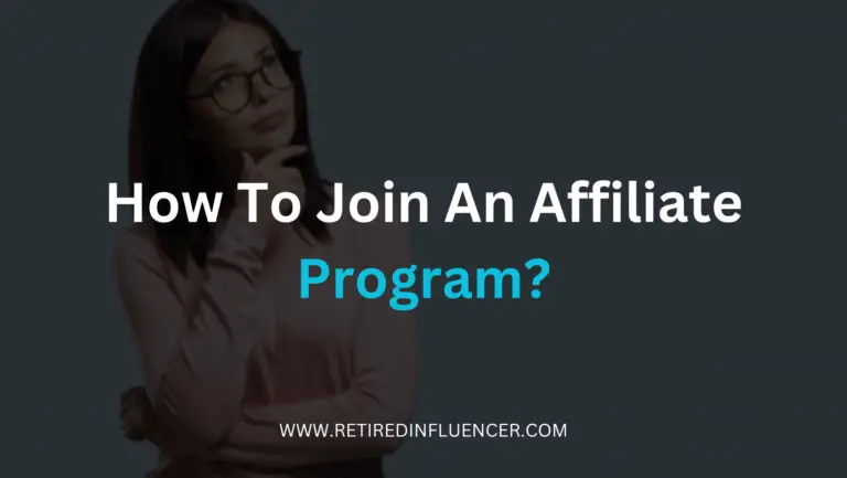 How to join an affiliate program